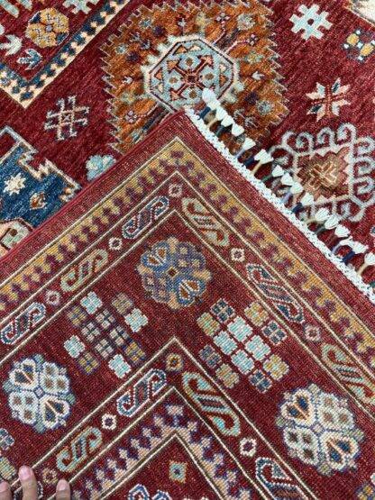 Fine Afghan rug 6.1x8.9 Carpet - Image 7