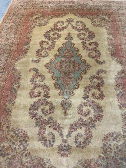 Large Oriental Rugs | Multicolor Panel Kerman rug by Karastan 717 Lovely carpet 8.8x 12 Superb condition