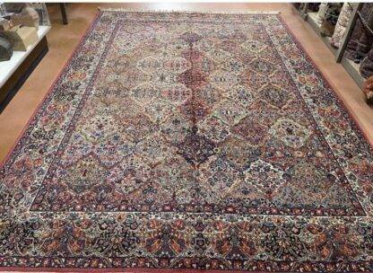 Multicolor Rug | Karastan multi color panel Kirman carpet pattern 717 excellent condition lovely piece 11.5x16 - Image 3