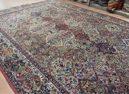 Multicolor Rug | Karastan multi color panel Kirman carpet pattern 717 excellent condition lovely piece 11.5x16