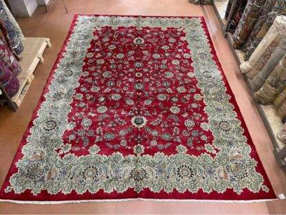 Extra Large Tabriz Area Rug - Antique 10.5x14.3 Fine Carpet - Image 4