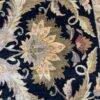 Modern Agra Wool Rug | Handmade 10x14 Carpet in Black and Olive | Gently Used - Image 4