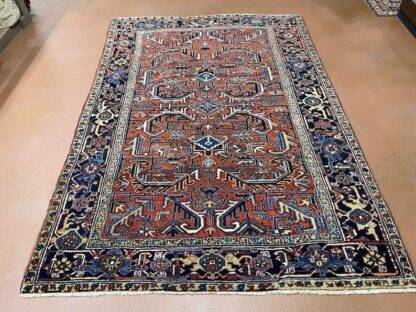 Oriental Rug |Antique Heriz lovely carpet rare size 6.1 x 8.9