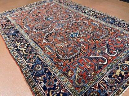 Oriental Rug |Antique Heriz lovely carpet rare size 6.1 x 8.9 - Image 6