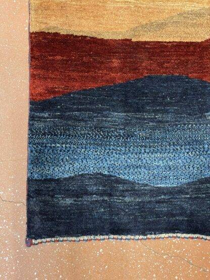 Modern Oriental Rug | Gabbeh 2.9 x 4 wonderful fine carpet natural dyes Pictorial - Image 2