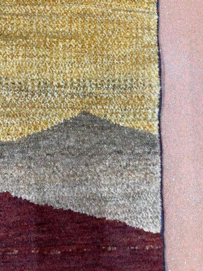 Modern Oriental Rug | Gabbeh 2.9 x 4 wonderful fine carpet natural dyes Pictorial - Image 5