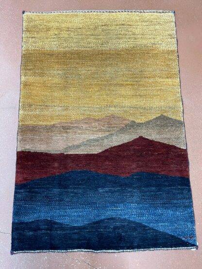 Modern Oriental Rug | Gabbeh 2.9 x 4 wonderful fine carpet natural dyes Pictorial