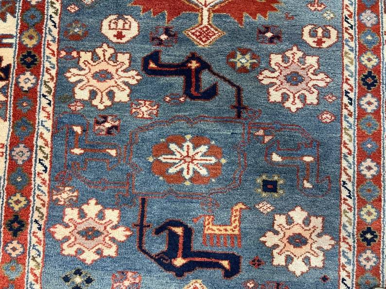 Turkish rug | Turkish Kazak 4.3x6 carpet natural abrash - Image 3