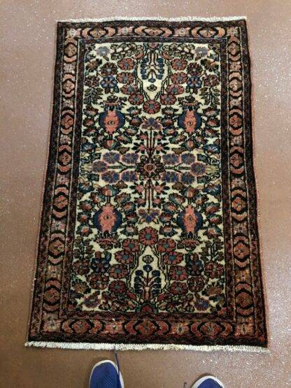 Entryway Rug Wonderful antique Lillihan Persian 2.5x3.10 - Image 3