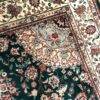 Floral Oriental Rug | Forest green rug Tabriz pattern in great condition 6x9 handmade wool rug - Image 2