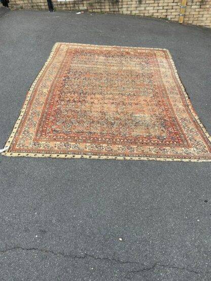 Turkish Rug | Hamedan Kurdish Worn Naturally Distressed CIRCA 1890S 7x9.4 - Image 7