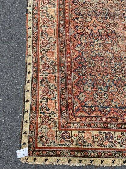 Turkish Rug | Hamedan Kurdish Worn Naturally Distressed CIRCA 1890S 7x9.4 - Image 6