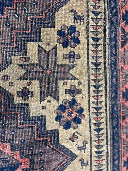 Boho Chic Camel Hair Rug - Antique Malayer Carpet 3.4x5.6 - Image 2