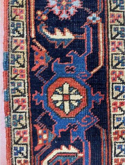 Antique Heriz Rug Lovely Rug Rare size 7x10.3 Carpet - Image 9