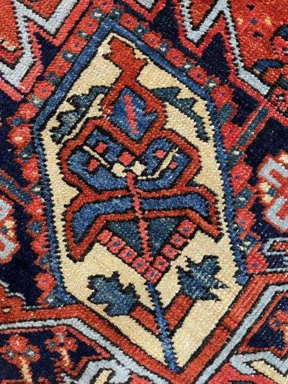 Antique Heriz Rug Lovely Rug Rare size 7x10.3 Carpet - Image 4