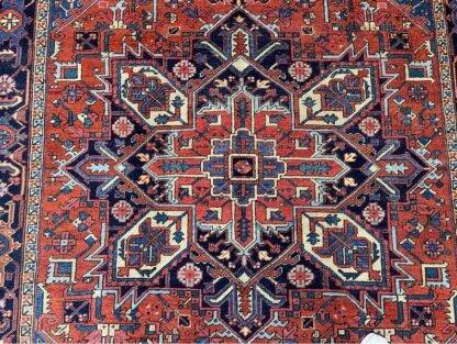 Antique Heriz Rug Lovely Rug Rare size 7x10.3 Carpet - Image 8