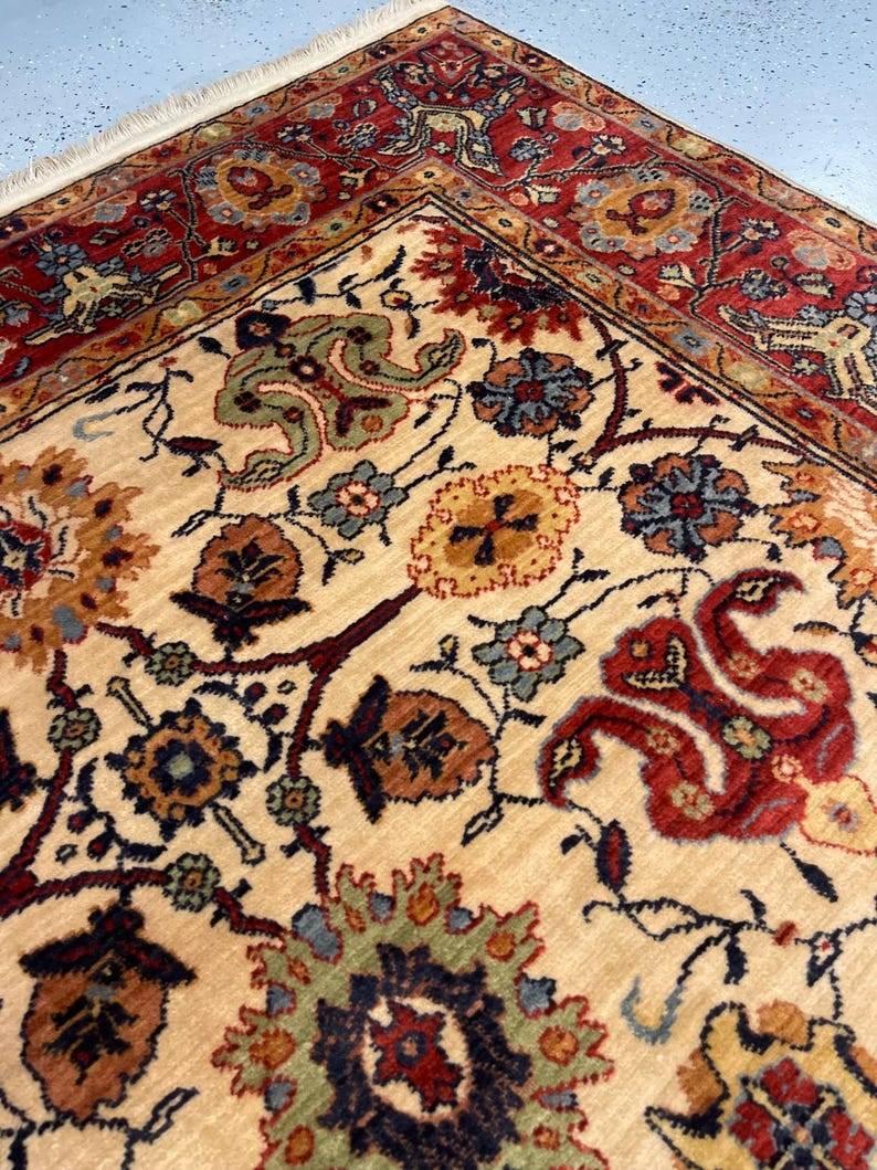 Karastan rug lovely carpet gently used Heriz pattern: Stratford 2120 5.7x7.11 excellent - Image 6