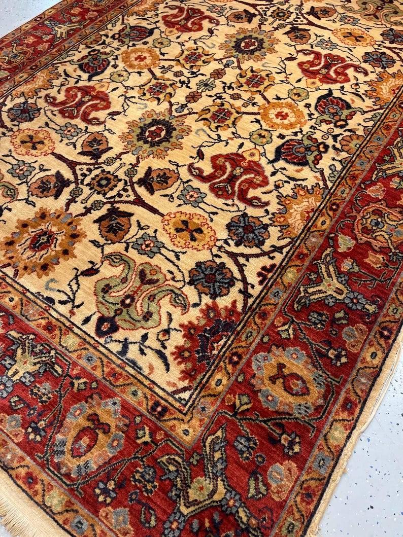 Karastan rug lovely carpet gently used Heriz pattern: Stratford 2120 5.7x7.11 excellent - Image 5