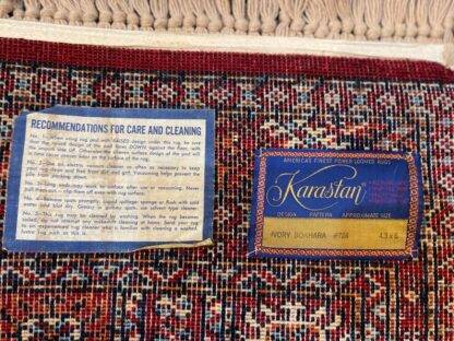 Modern Oriental Rug | Karastan rug lovely carpet gently used Heriz pattern: Ivory Bokhara #724  4.3x6 - Image 3