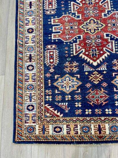 Oriental Rug | Fine Kazak Rug 3.4x4.8 Handwoven in Afghanistan - Image 2