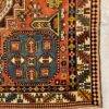Antique Rug | Pictorial Shirban Rug 4.6x5.6 vibrant colors the Perfect for cozy living areas or as a statement piece in your entryway - Image 5