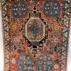 Antique Rug | Pictorial Shirban Rug 4.6x5.6 vibrant colors the Perfect for cozy living areas or as a statement piece in your entryway