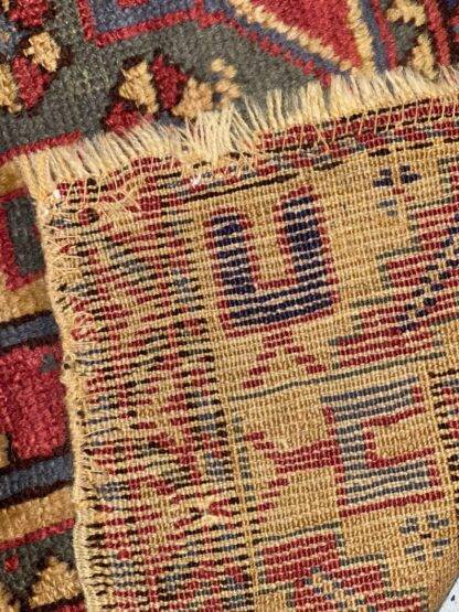 Tribal Rugs | Distressed Rare English Rug 3.6x4.9 carpet - Image 6