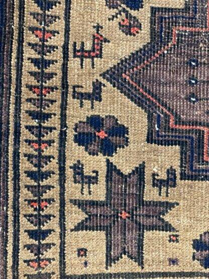 Boho Chic Camel Hair Rug - Antique Malayer Carpet 3.4x5.6 - Image 10