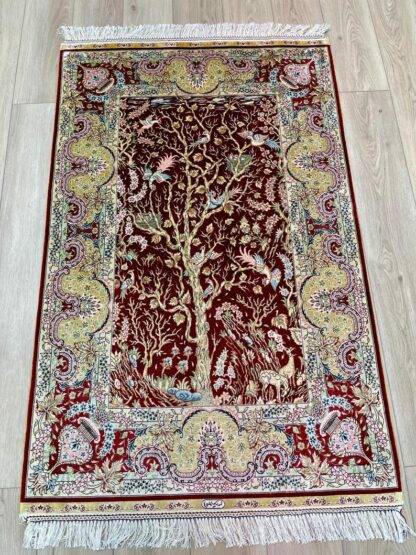 Silk Home Decor Tree of Life Silk Rug 3.3x5 Exquisite Oriental Design - Image 10