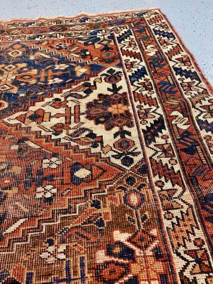 Oriental Rug Distressed Tribal Hand-Knotted Rug - Authentic Bohemian Decor 3.10x4.9 - Image 5