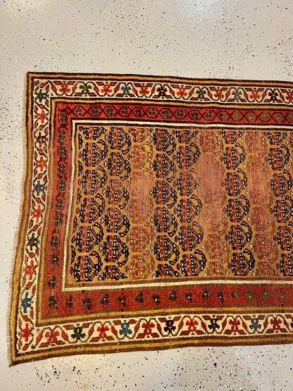 Vintage Distressed Antique Kurdish Handwoven Rug - Circa 1920s 2.10x5.10 - Image 9