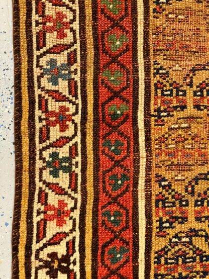 Vintage Distressed Antique Kurdish Handwoven Rug - Circa 1920s 2.10x5.10 - Image 7