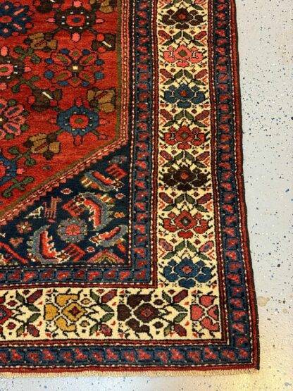 Vintage Kurdish Hamadan Rug 4.1x6.2 - Image 9