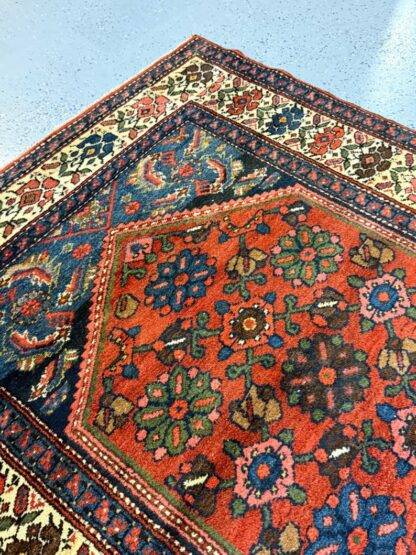 Vintage Kurdish Hamadan Rug 4.1x6.2 - Image 6