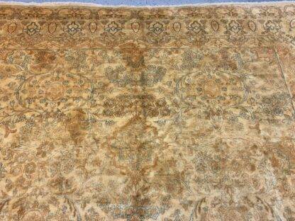 Contenporary Rare Antique Kerman Rug with Ornate Floral Medallion Design 8.2x11.6 - Image 4