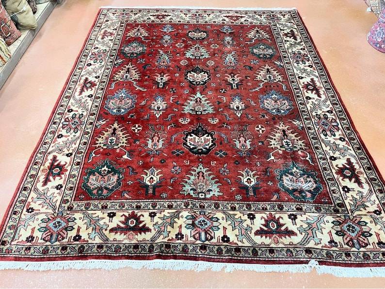 Handmade Rug | Beautiful Indo Heriz 7.8x9.9 carpet