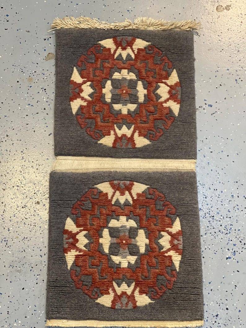 Cute Decore Tibetan rug 1.4x2.9 lovely small carpet - Image 4