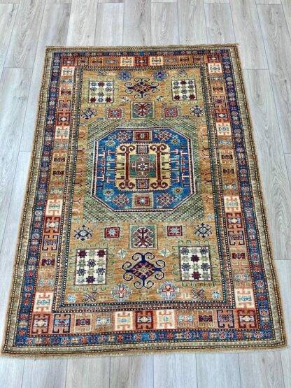 Oriental Rug | Fine Kazak Rug 4.3x5.11 Afghan carpet