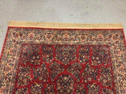 Original Collection Karastan Red Rug – 5.5x9 | Persian-Inspired Wool Rug | Timeless Elegance for Any Space - Image 4