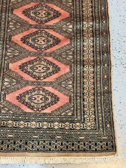 Vintage Fine Bukhara Wool Runner – 2.7x6.10 ft | Hand-Knotted Geometric Rug | Timeless Hallway & Entryway Elegance - Image 9