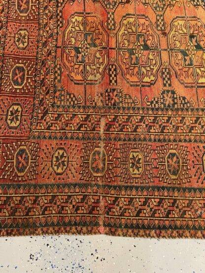 Tribal Rug | Antiques Turkmen 5.7x8.4 Boho Style - Image 3