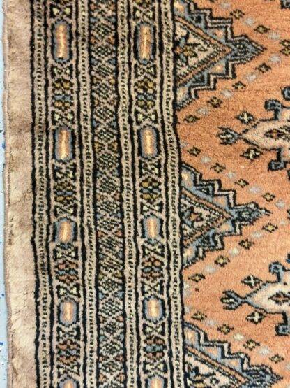 Vintage Bukhara Wool Runner – 2.2x6 ft Handwoven Geometric Rug | Traditional Hallway & Entryway Decor | Wool Area Rug - Image 3