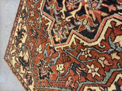 Persian Karaja Rug – Handwoven Wool Rug | Geometric Medallion Design | Traditional Persian Home Decor 3.5x5.5 - Image 3