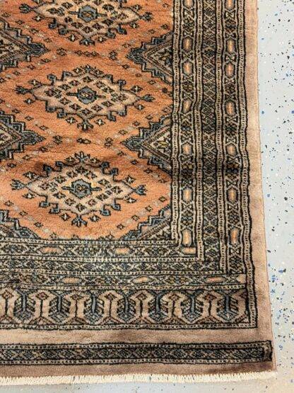 Vintage Bukhara Wool Runner – 2.2x6 ft Handwoven Geometric Rug | Traditional Hallway & Entryway Decor | Wool Area Rug - Image 6