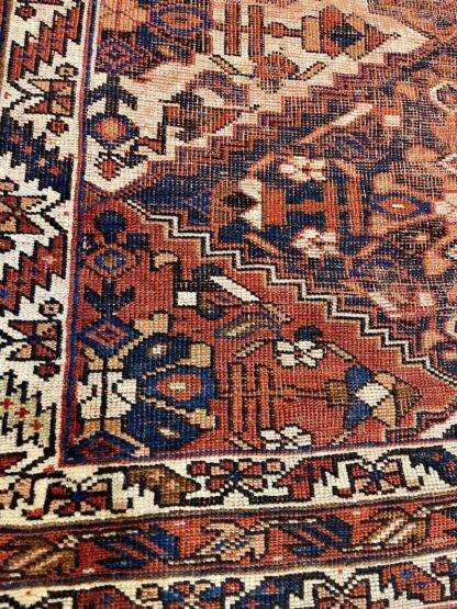 Oriental Rug Distressed Tribal Hand-Knotted Rug - Authentic Bohemian Decor 3.10x4.9