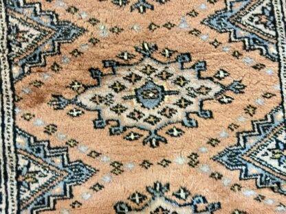 Vintage Bukhara Wool Runner – 2.2x6 ft Handwoven Geometric Rug | Traditional Hallway & Entryway Decor | Wool Area Rug - Image 7