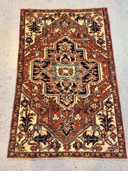 Persian Karaja Rug – Handwoven Wool Rug | Geometric Medallion Design | Traditional Persian Home Decor 3.5x5.5 - Image 10