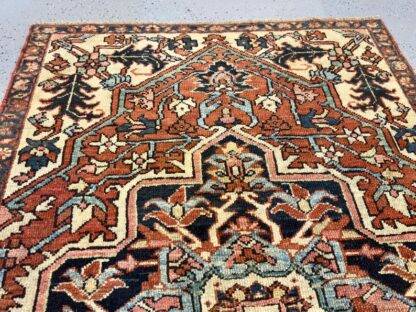 Persian Karaja Rug – Handwoven Wool Rug | Geometric Medallion Design | Traditional Persian Home Decor 3.5x5.5 - Image 5