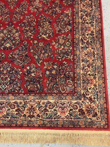 Original Collection Karastan Red Rug – 5.5x9 | Persian-Inspired Wool Rug | Timeless Elegance for Any Space - Image 9