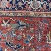 Hand-Knotted Antique Persian Heriz Rug 8x11.5 - Vintage Wool Area Carpet - Image 9